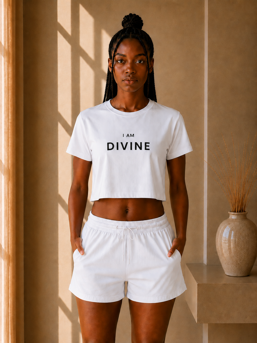 I AM Divine Crop Tee