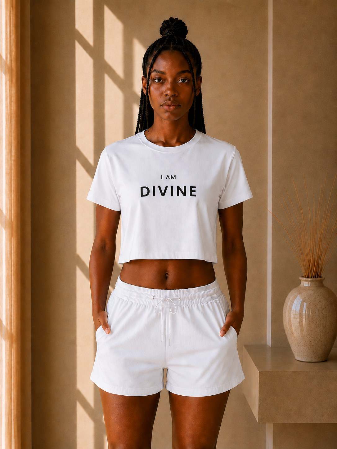 I AM Divine Crop Tee
