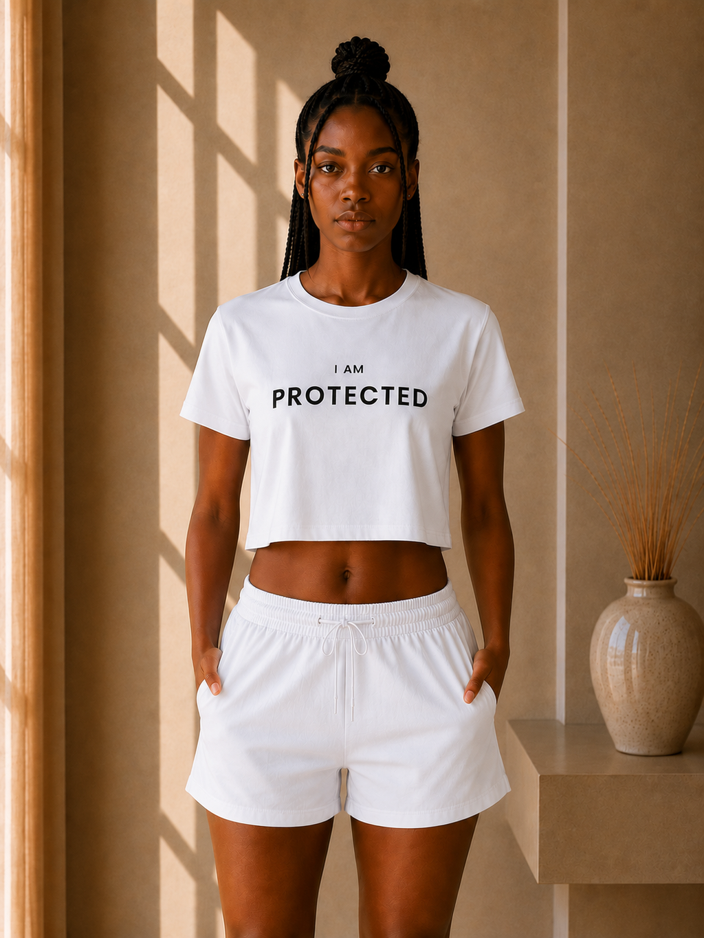 I AM Protected Crop Tee